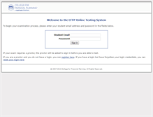 Tablet Screenshot of onlinetesting.cffp.edu